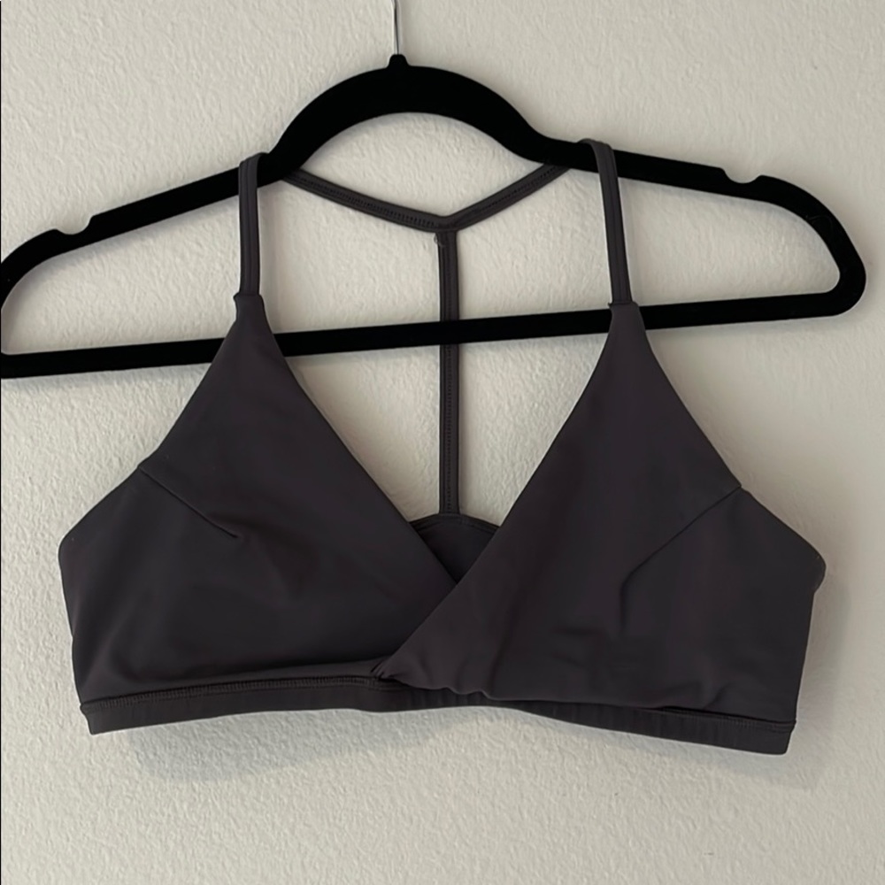 Gray Lululemon sports bra
